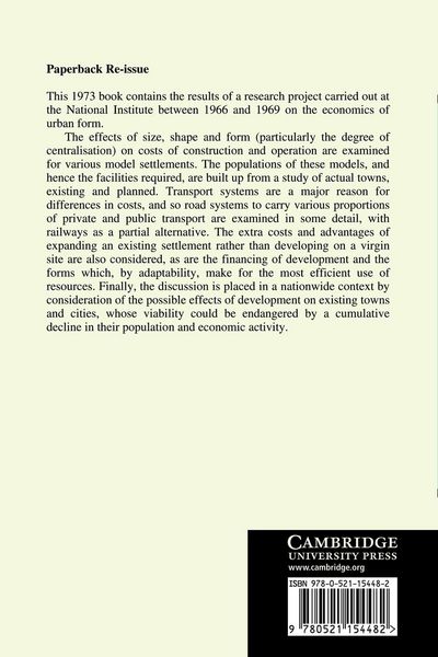 Produktbild: The Structure, Size and Costs of Urban Settlements