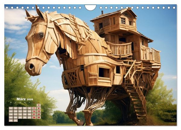 Produktbild: Baumh&auml;user - Traumhafte Luftschl&ouml;sser (Wandkalender 2026 DIN A4 quer), CALVENDO Monatskalender
