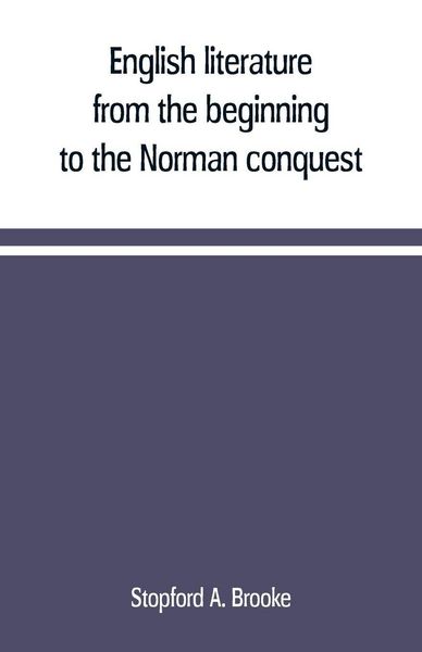 Produktbild: English literature, from the beginning to the Norman conquest