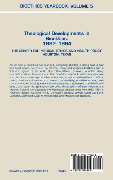 Produktbild: Bioethics Yearbook