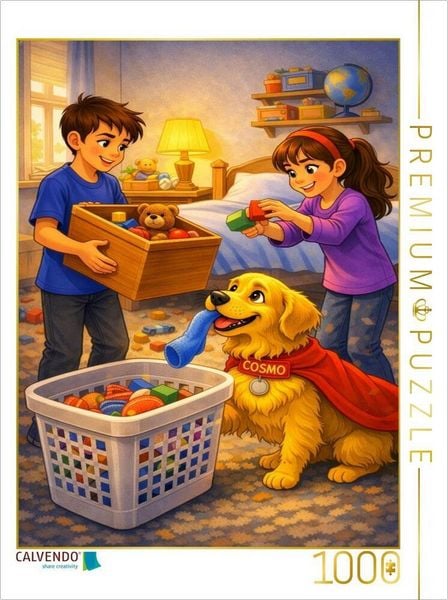 CALVENDO Puzzle Der Aufräumhelfer | 1000 Teile Lege-Größe 64 × 48 cm Foto-Puzzle für glückliche Stunden