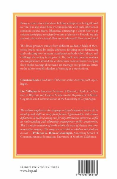 Produktbild: Contemporary Rhetorical Citizenship