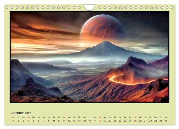 Produktbild: Der Zauber fremder Welten (Wandkalender 2026 DIN A4 quer), CALVENDO Monatskalender