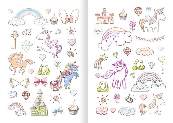Produktbild: Glitzerspaß – Einhorn-Sticker