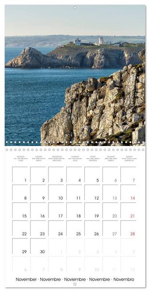Produktbild: La Bretagne la presqu&rsquo;&icirc;le de Crozon (Calendrier mural carr&eacute; 2027 30x30 cm) Calendrier double avec une page pour vos prises de notes