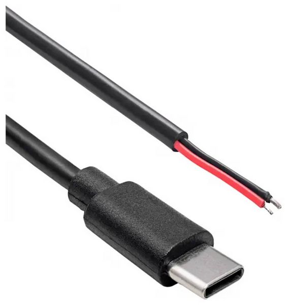 Produktbild: Akyga AK-SC-38 Niedervolt-Adapterkabel USB-C&reg; Stecker - offene Kabelenden 1 m 1 St.