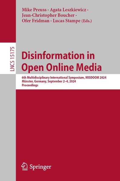 Produktbild: Disinformation in Open Online Media