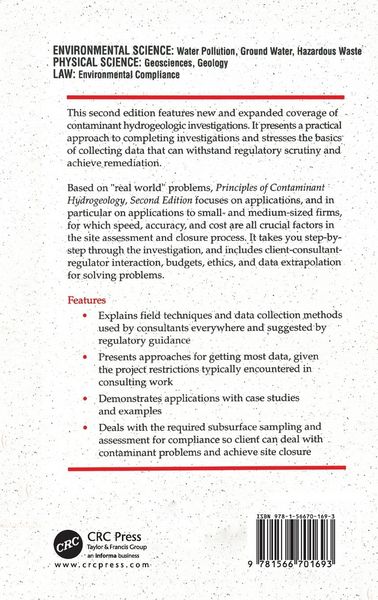 Produktbild: Principles of Contaminant Hydrogeology