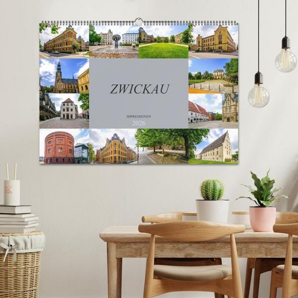 Produktbild: Zwickau Impressionen (Wandkalender 2026 DIN A2 quer), CALVENDO Monatskalender