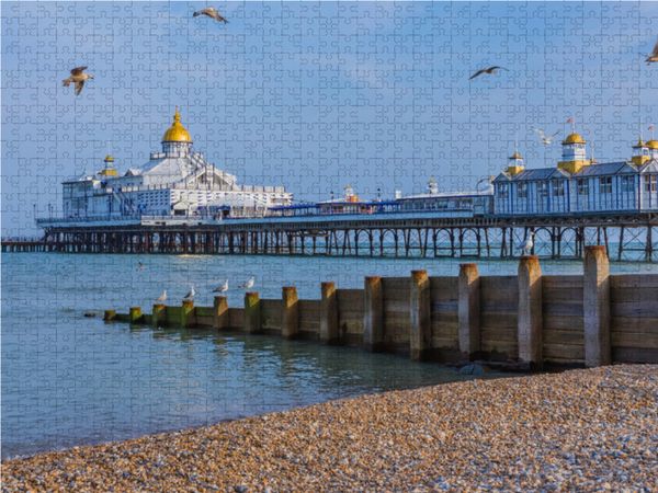 Produktbild: CALVENDO Puzzle Eastbourne Pier | 1000 Teile Lege-Gr&ouml;&szlig;e 64x48cm Foto-Puzzle f&uuml;r gl&uuml;ckliche Stunden