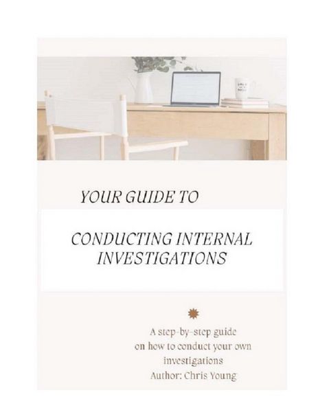 Produktbild: Your Guide to Conducting Internal Investigations