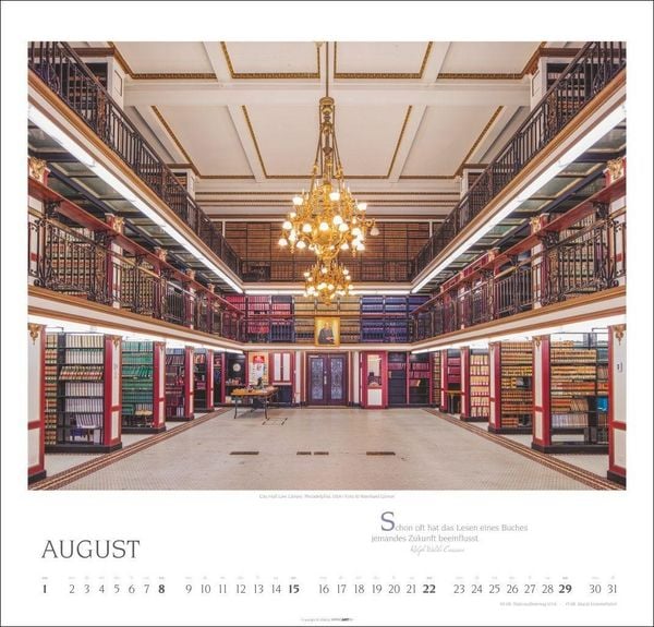Produktbild: Welt der Bibliotheken Kalender 2027