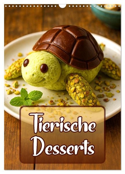 Produktbild: Tierische Desserts (Wandkalender 2026 DIN A3 hoch), CALVENDO Monatskalender