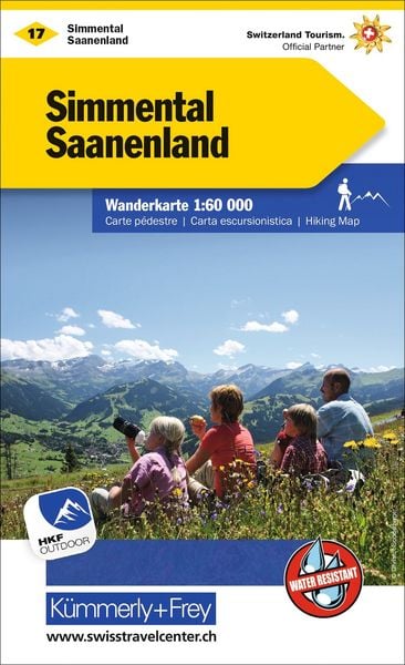 Produktbild: K&uuml;mmerly+Frey Wanderkarte 17 Simmental, Saanenland 1:60.000