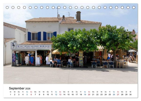 Produktbild: Frankreichs sch&ouml;nste D&ouml;rfer - Saintes Maries de la Mer (Tischkalender 2026 DIN A5 quer), CALVENDO Monatskalender