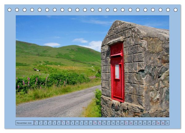 Produktbild: Sie haben Post - Briefk&auml;sten in Schottland (Tischkalender 2026 DIN A5 quer), CALVENDO Monatskalender