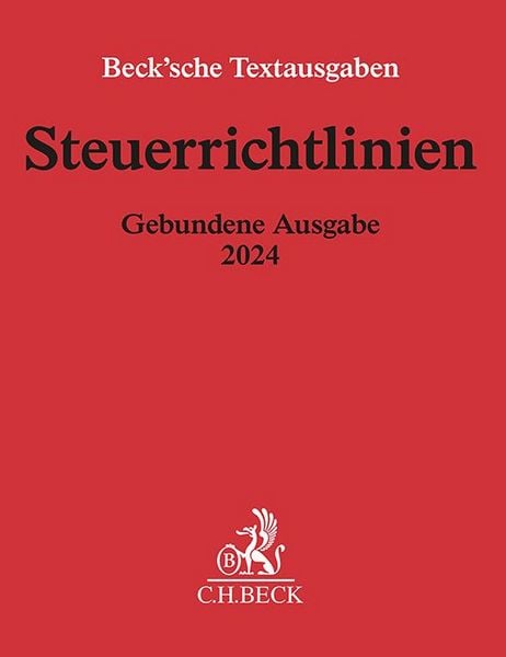 Produktbild: Steuerrichtlinien Gebundene Ausgabe 2024