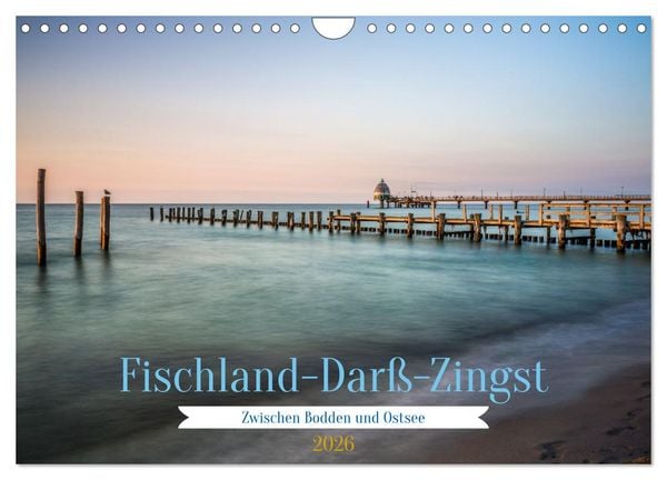 Produktbild: Fischland-Dar&szlig;-Zingst - Zwischen Bodden und Ostsee (Wandkalender 2026 DIN A4 quer), CALVENDO Monatskalender