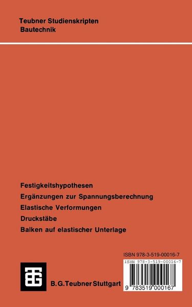 Produktbild: Technische Mechanik f&uuml;r Bauingenieure