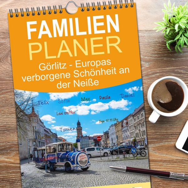 Produktbild: Familienplaner 2026 - G&ouml;rlitz - Europas verborgene Sch&ouml;nheit an der Nei&szlig;e mit 5 Spalten (Wandkalender, 21 x 45 cm) CALVENDO