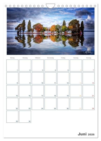 Produktbild: Am Steinhuder Meer / Planer (Wandkalender 2026 DIN A4 hoch), CALVENDO Monatskalender
