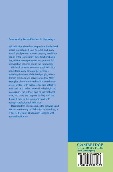 Produktbild: Community Rehabilitation in Neurology