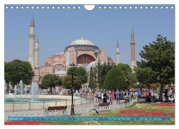 Produktbild: Moscheen in Istanbul. Rund um die Hagia Sophia (Wandkalender 2027 DIN A4 quer), CALVENDO Monatskalender