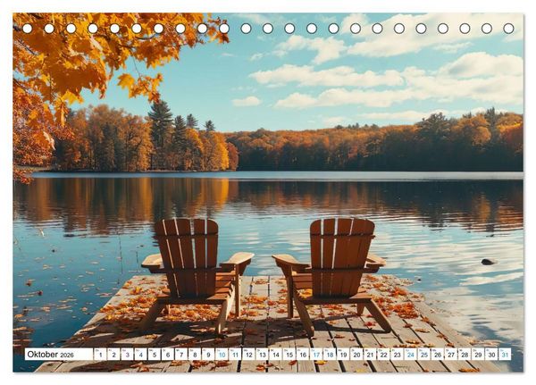 Produktbild: Momente der Stille (Tischkalender 2026 DIN A5 quer), CALVENDO Monatskalender