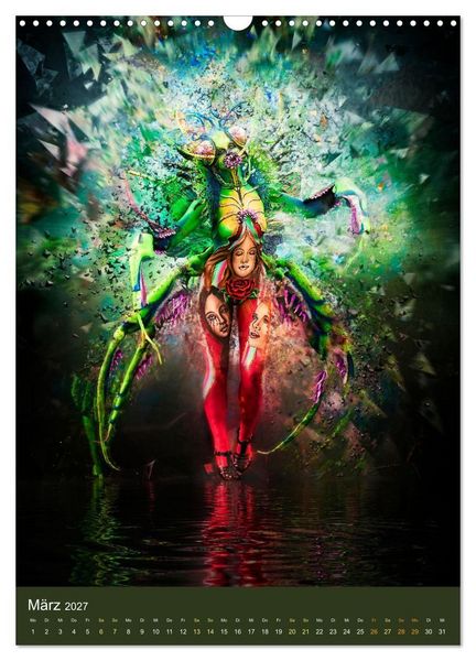 Produktbild: Bodypainting Adventures (Wandkalender 2027 DIN A3 hoch), CALVENDO Monatskalender