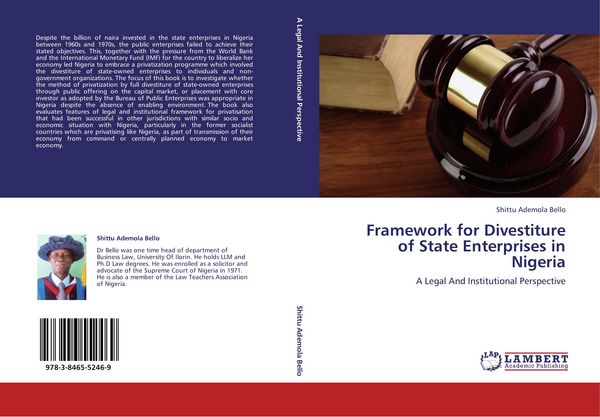 Produktbild: Framework for Divestiture of State Enterprises in Nigeria