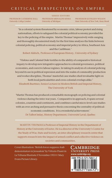 Produktbild: Violence and Colonial Order