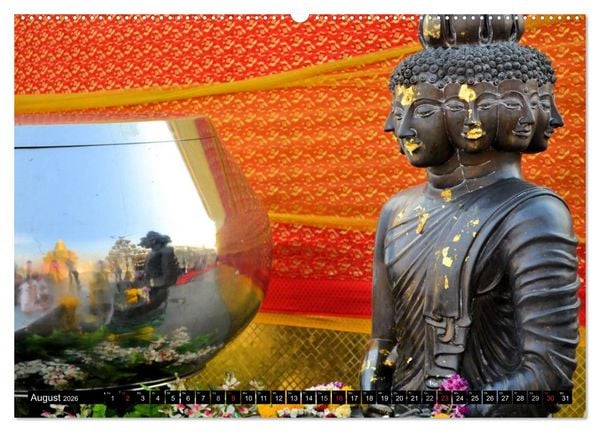 Produktbild: Bangkok: West trifft Fernost (Wandkalender 2026 DIN A2 quer), CALVENDO Monatskalender
