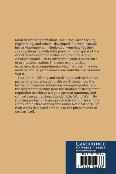 Produktbild: The German Experience of Professionalization