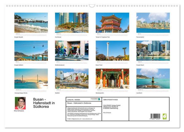 Produktbild: Busan - Hafenstadt in S&uuml;dkorea (Wandkalender 2026 DIN A2 quer), CALVENDO Monatskalender