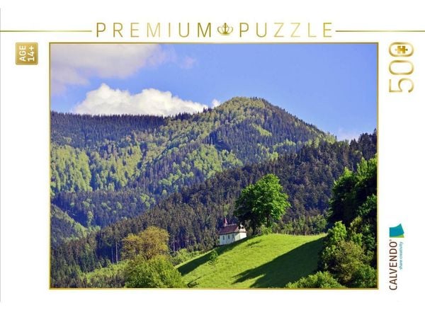 CALVENDO Puzzle Kopfrainkapelle im Simonswälder Tal | 500 Teile Lege-Größe 48 × 36 cm Foto-Puzzle für Erwachsene