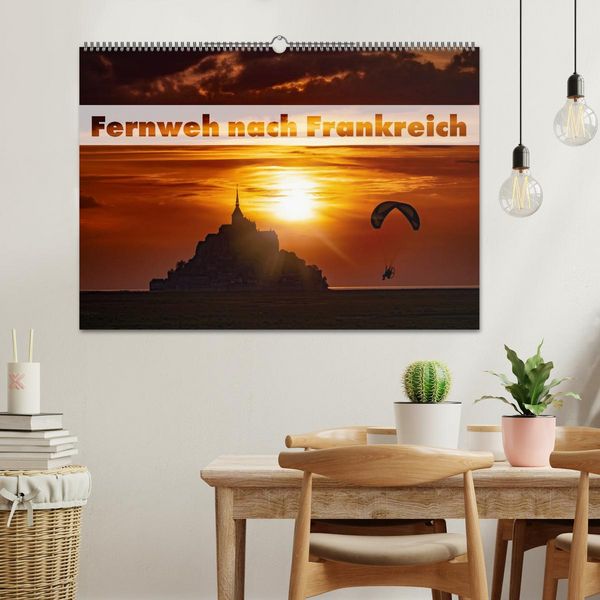 Produktbild: Fernweh nach Frankreich (Wandkalender 2026 DIN A2 quer), CALVENDO Monatskalender