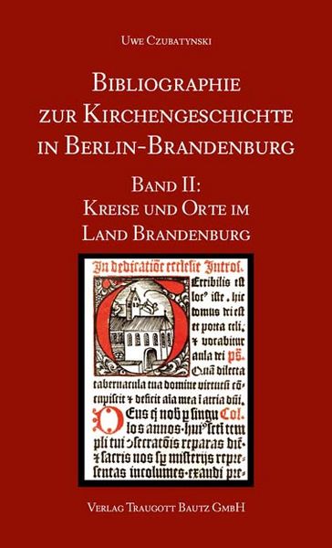 Produktbild: Bibliographie zur Kirchengeschichte in Berlin-Brandenburg
