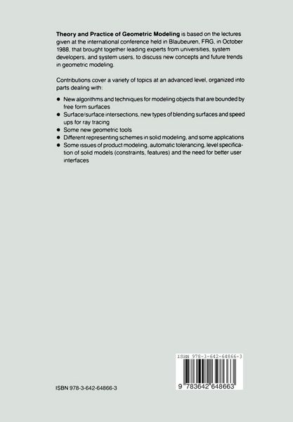 Produktbild: Theory and Practice of Geometric Modeling