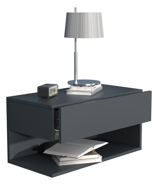 Produktbild: Wandschublade Wand H&auml;nge Nachttisch Usal XL 60cm