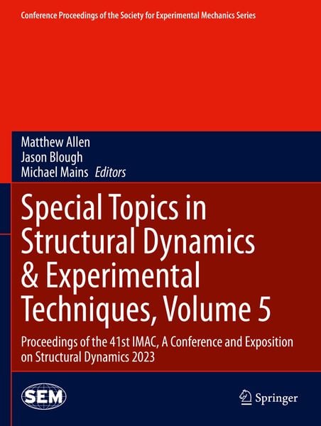 Produktbild: Special Topics in Structural Dynamics & Experimental Techniques, Volume 5