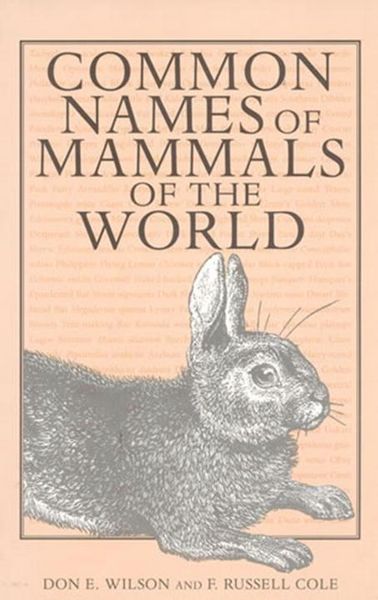 Produktbild: Common Names Of Mammals Of The