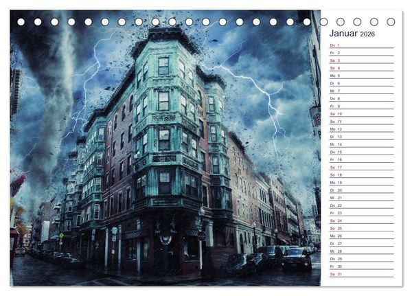 Produktbild: Faszination Blitze beeindruckende Fotos (Tischkalender 2026 DIN A5 quer), CALVENDO Monatskalender