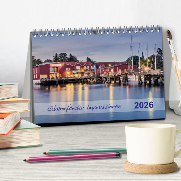 Produktbild: Eckernf&ouml;rder Impressionen (Tischkalender 2026 DIN A5 quer), CALVENDO Monatskalender