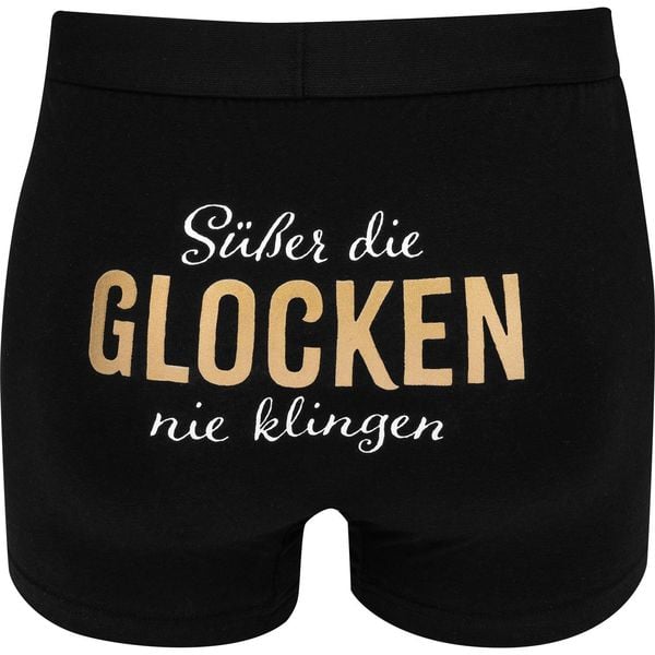 Boxershorts Motiv 'Süßer die Glocken'