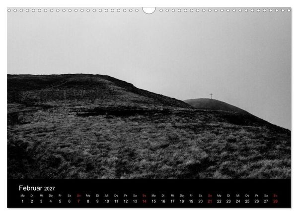 Produktbild: BERGE IN SCHWARZ WEISS (Wandkalender 2027 DIN A3 quer), CALVENDO Monatskalender