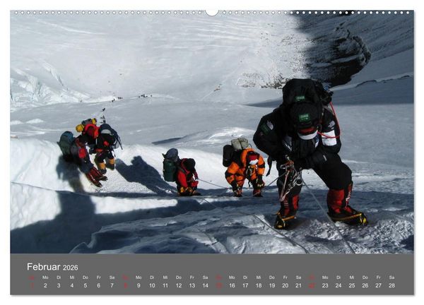 Produktbild: Bergsteigen - Extremsport am Limit (hochwertiger Premium Wandkalender 2026 DIN A2 quer), Kunstdruck in Hochglanz