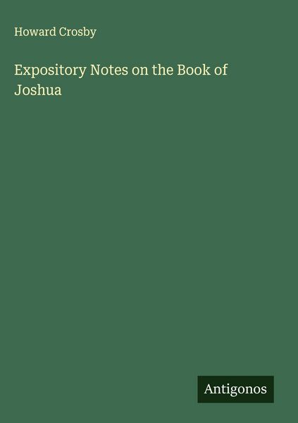 Produktbild: Expository Notes on the Book of Joshua