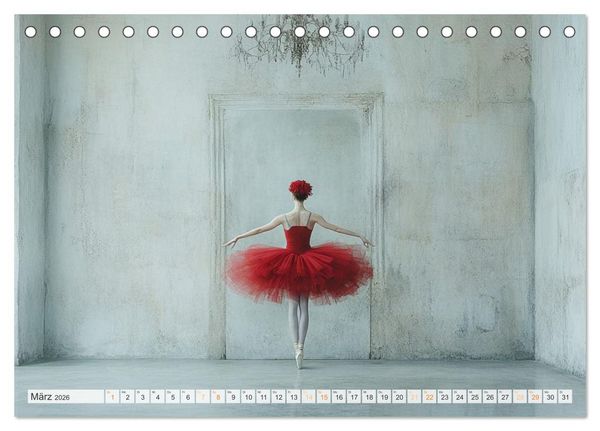 Produktbild: Im Pas de Deux mit der Stille (Tischkalender 2026 DIN A5 quer), CALVENDO Monatskalender