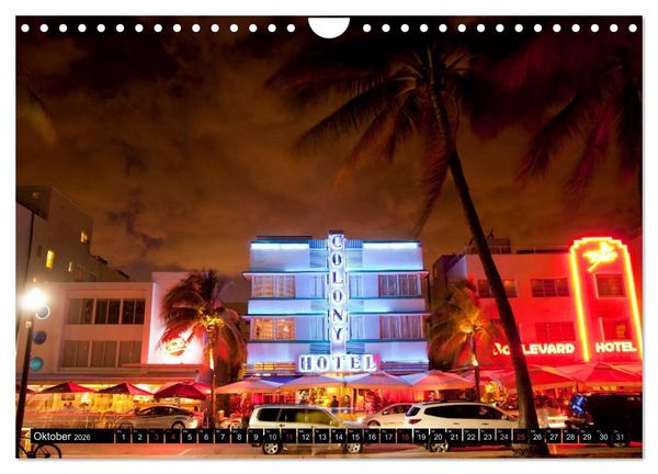 Produktbild: Miami und Florida (Wandkalender 2026 DIN A4 quer), CALVENDO Monatskalender