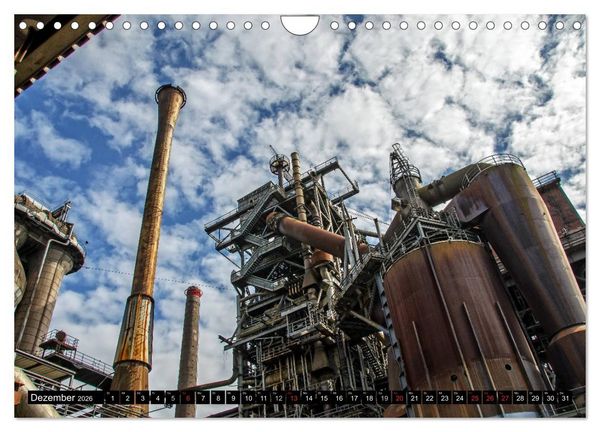 Produktbild: Industrie-Kultur 2026 (Wandkalender 2026 DIN A4 quer), CALVENDO Monatskalender